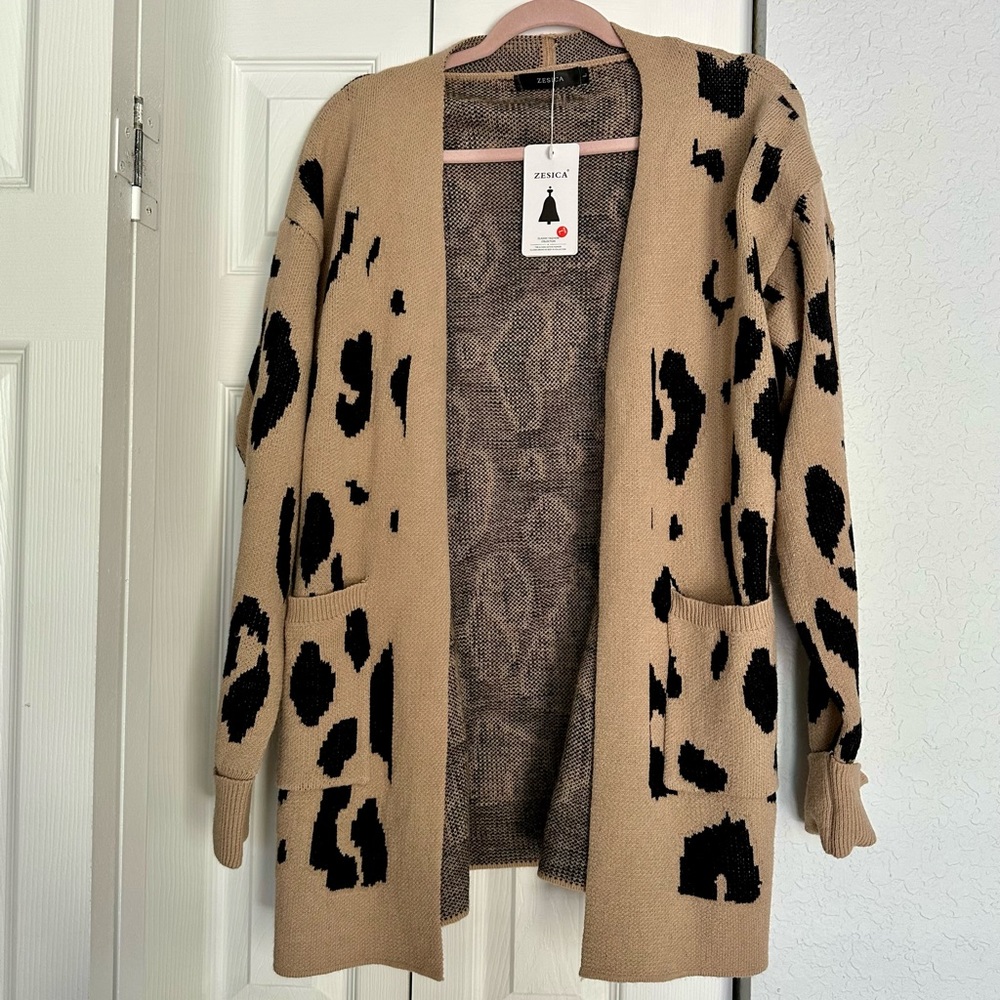 Cheetah print sweater